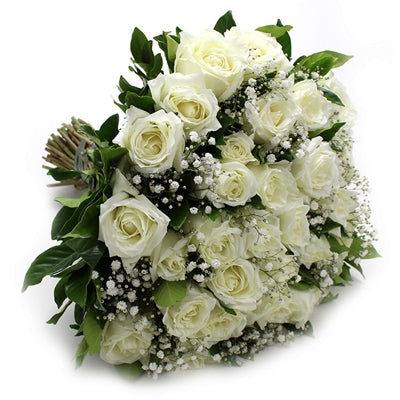 Buquê de Rosas Brancas com 20 Unidades